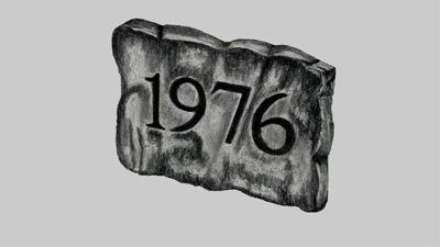 Hewn Date and Address Stone