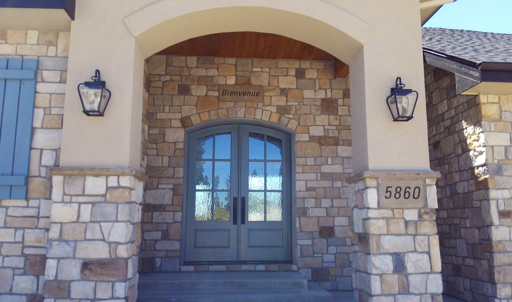 Address Stone Examples Engraved Date & Address Stone